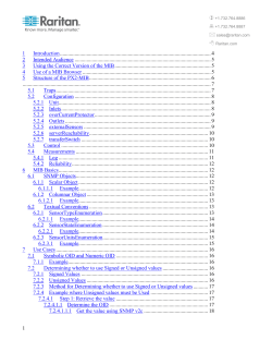 PX2 Enterprise MIB User Guide