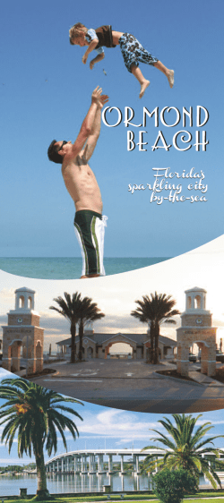 Tourism Brochure - City of Ormond Beach