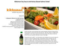 Kikkoman Soy Sauce and Honey Glazed Salmon Salad