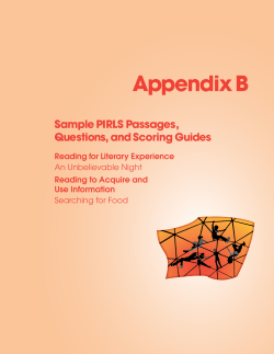 Appendix B - TIMSS and PIRLS