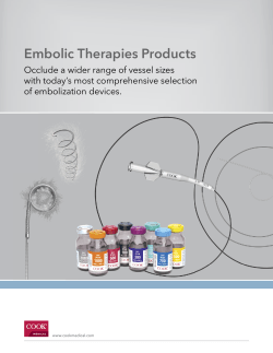 Embolic Therapies Products