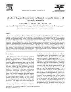 Effects of dispersed microvoids on thermal expansion behavior of