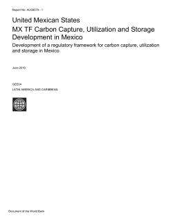 United Mexican States MX TF Carbon Capture, Utilization and