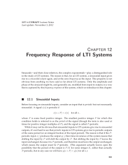 Frequency Response of LTI Systems