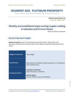 segment a02: platinum prosperity