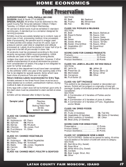 Food Preservation - Latah County Mapping/ GIS