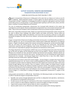 support dedicated, targeted and responsible transportation