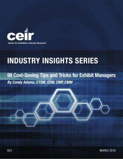 99 Cost-Saving Tips and Tricks for Exhibit Managers