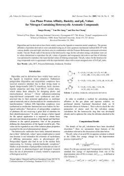 Gas Phase Proton Affinity, Basicity, and pKa Values for Nitrogen