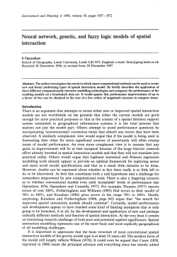 Neural network, genetic, and fuzzy logic models