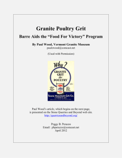 Granite Poultry Grit - Stone Quarries and Beyond