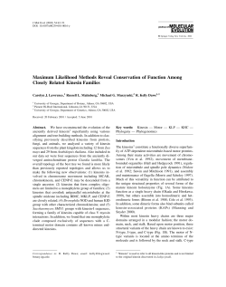 Maximum likelihood methods reveal conservation of function among