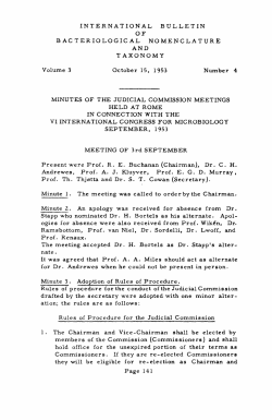 INTERNATIONAL BULLETIN O F BACTERIOLOGICAL