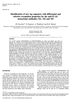 Identification of new tag sequences with differential and selective