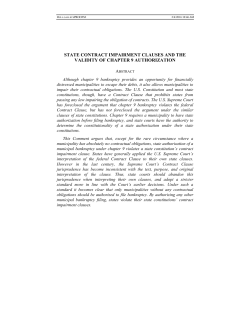 state contract impairment clauses and the validity of