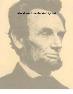 Abraham Lincoln Web Quest