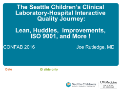 The Seattle Children`s Clinical Laboratory