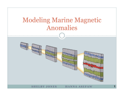 Modeling Marine Magnetic Anomalies