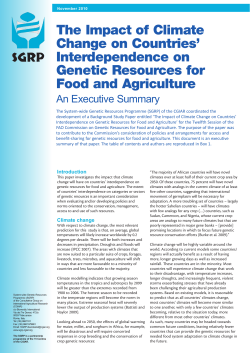 The impact of climate change on countries`interdependence on