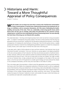 Historians and Harm: Toward a More Thoughtful Appraisal of Policy