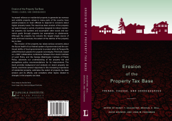 Erosion of the Property Tax Base: Trends, Causes, and