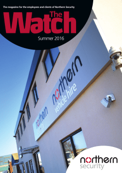 Summer 2016 - Northern Security Ltd