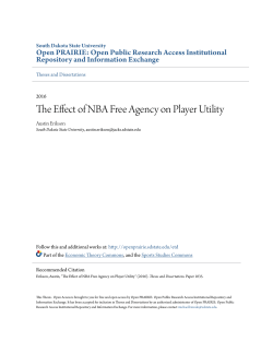 The Effect of NBA Free Agency on Player Utility