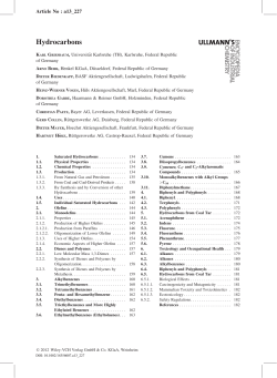 "Hydrocarbons," in: Ullmann`s Encyclopedia of Industrial Chemistry