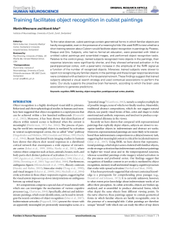 Training facilitates object recognition in cubist paintings