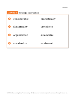 Lesson 19 - Voyager Sopris Learning