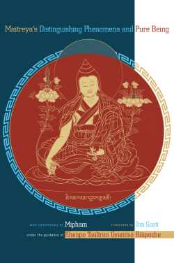 Maitreya`s Distinguishing Phenomena and Pure Being: Commentary