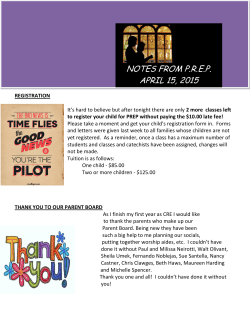 notes from prep april 15, 2015