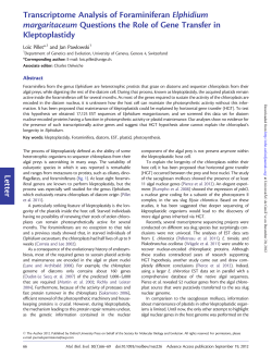 224 KB - University of Geneva, Department of Genetics and Evolution