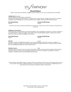 Rental Information Packet - St. Louis Symphony Orchestra