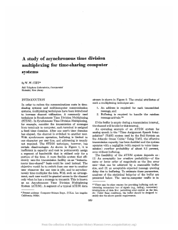 A study of asynchronous time division multiplexing for time