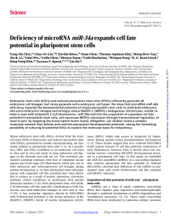 Deficiency of microRNA miR-34a