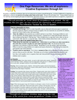 Creative Expression through Art