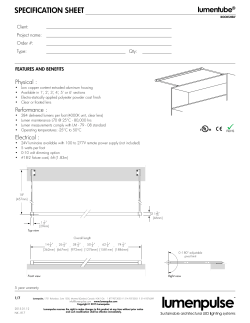 Specification Sheet PDF