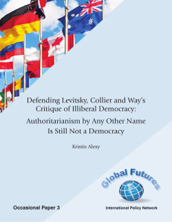 Defending Levitsky, Collier and Way`s Critique of Illiberal Democracy