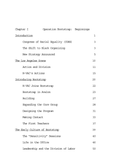 Chapter I Operation Bootstrap: Beginnings Introduction 1 Congress