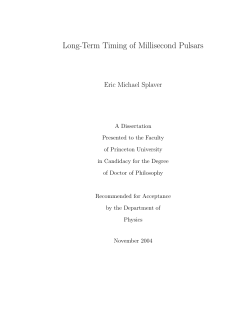 Long-Term Timing of Millisecond Pulsars