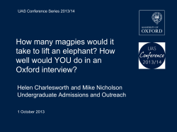 How many magpies would it take to lift an elephant? How well would