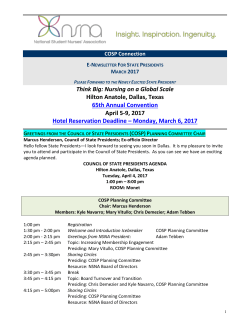 COSP Leadership - Constant Contact