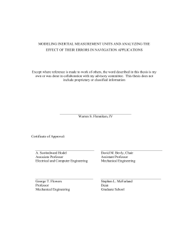 modeling inertial measurement units and analyzing the