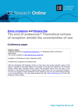 The end of audiences?