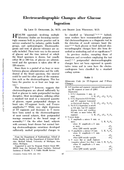 Electrocardiographic Changes after Glucose Ingestion