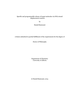 Specific and programmable release of target molecules via DNA
