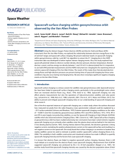 Spacecraft surface charging within geosynchronous orbit observed