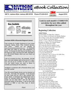 eBook Collection - Riverside Regional Library