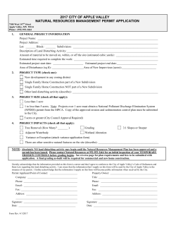 Natural Resources Management Plan